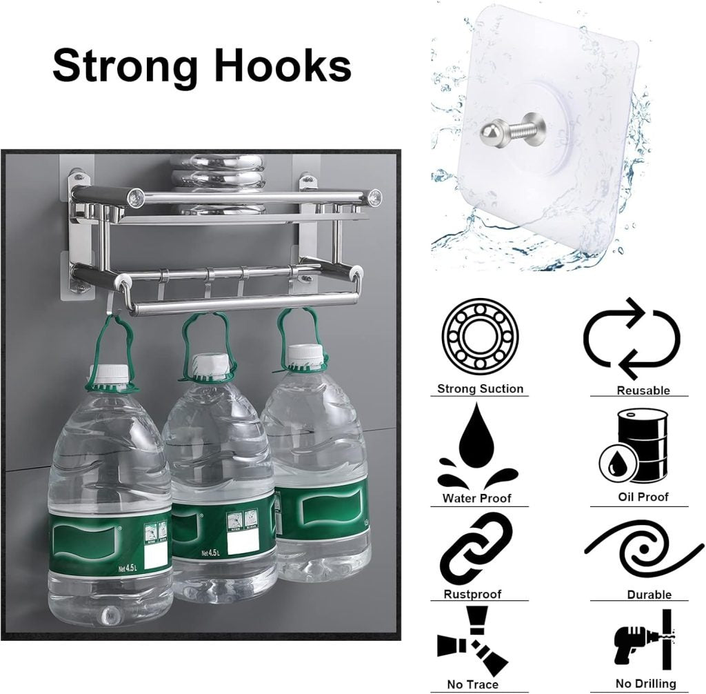 10-pcs Self-adhesive Wall Screws And Hanging Nails No Drilling, Easy Installation For Hanging Frames, Keys, Towels, And More